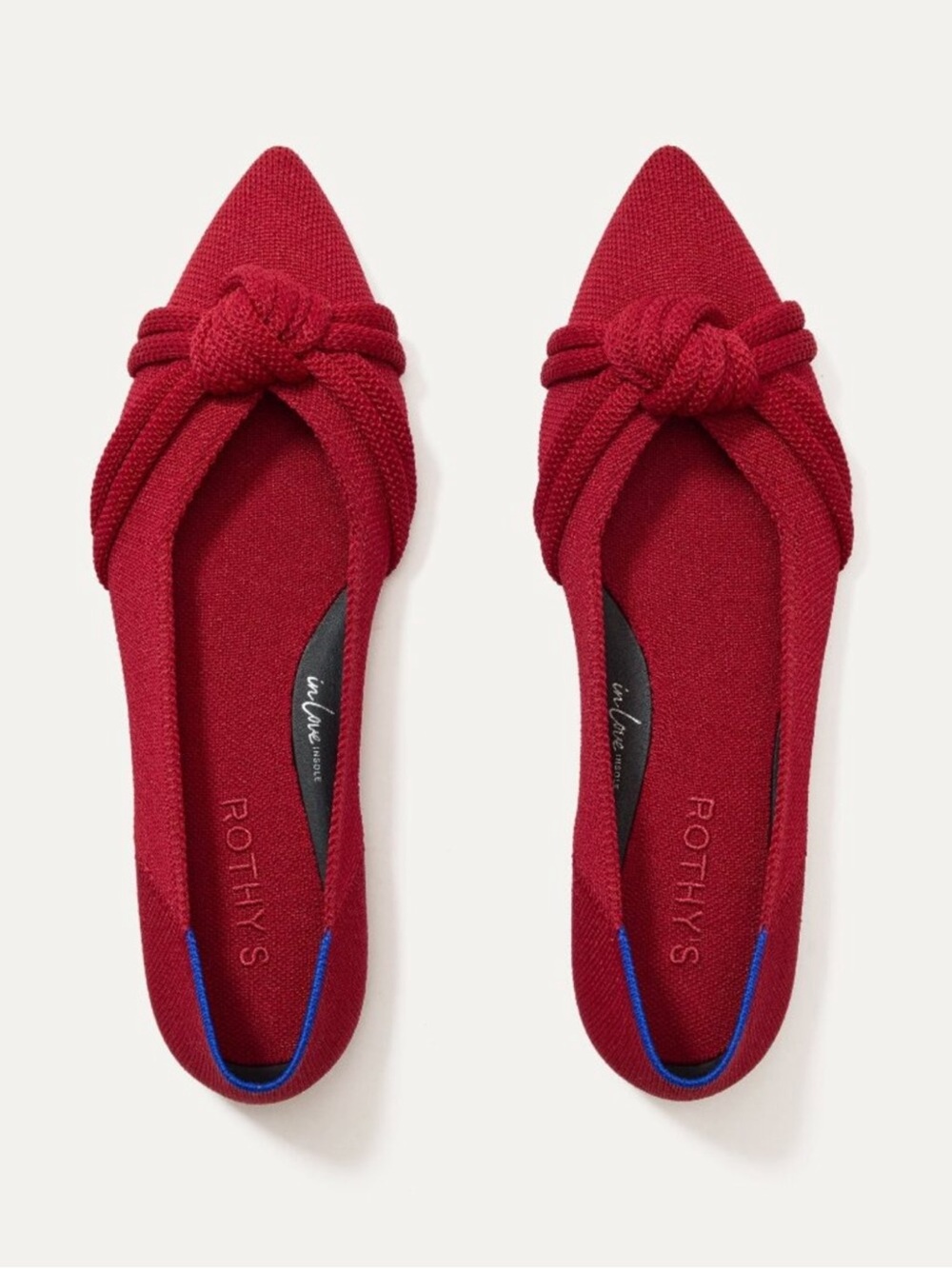 Rothy's Red Knot The Point II Knot Ballet Flats
